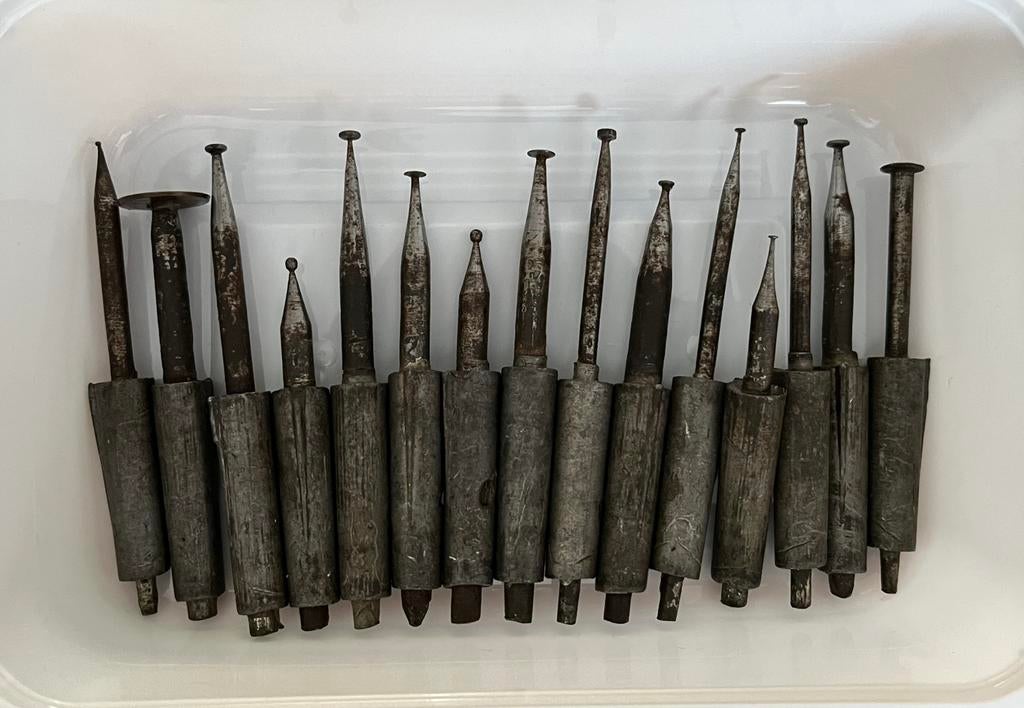 Oud goudsmid gereedschap freesjes, Ophalen of Verzenden