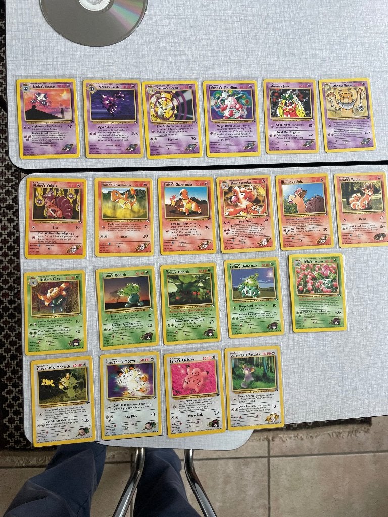 Gym challenge en heroes pokemonkaarten, Ophalen of Verzenden, Zo goed als nieuw, Meerdere kaarten