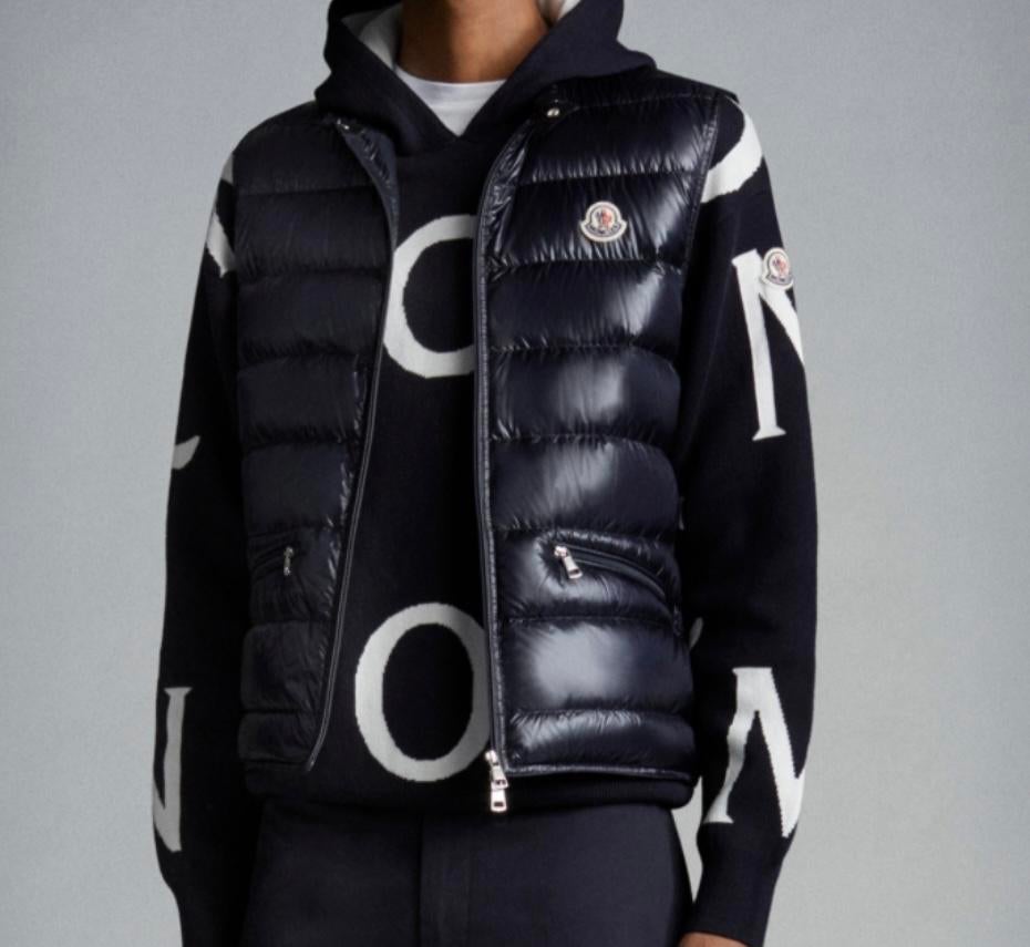 Moncler Gui Gilet Blauw - Stijlvol en Warm, Ophalen of Verzenden, Nieuw, Maat 46 (S) of kleiner, Blauw