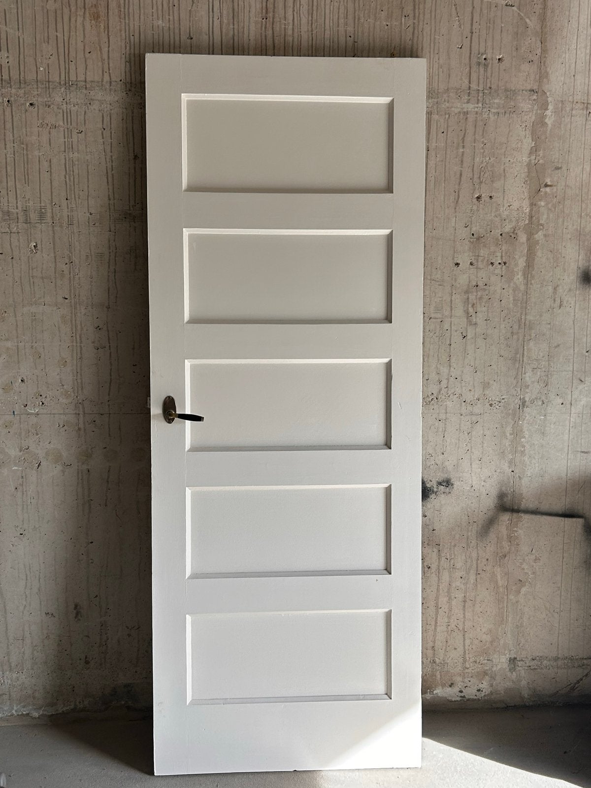 Witte paneeldeur, Ophalen, Gebruikt, Minder dan 80 cm, Binnendeur