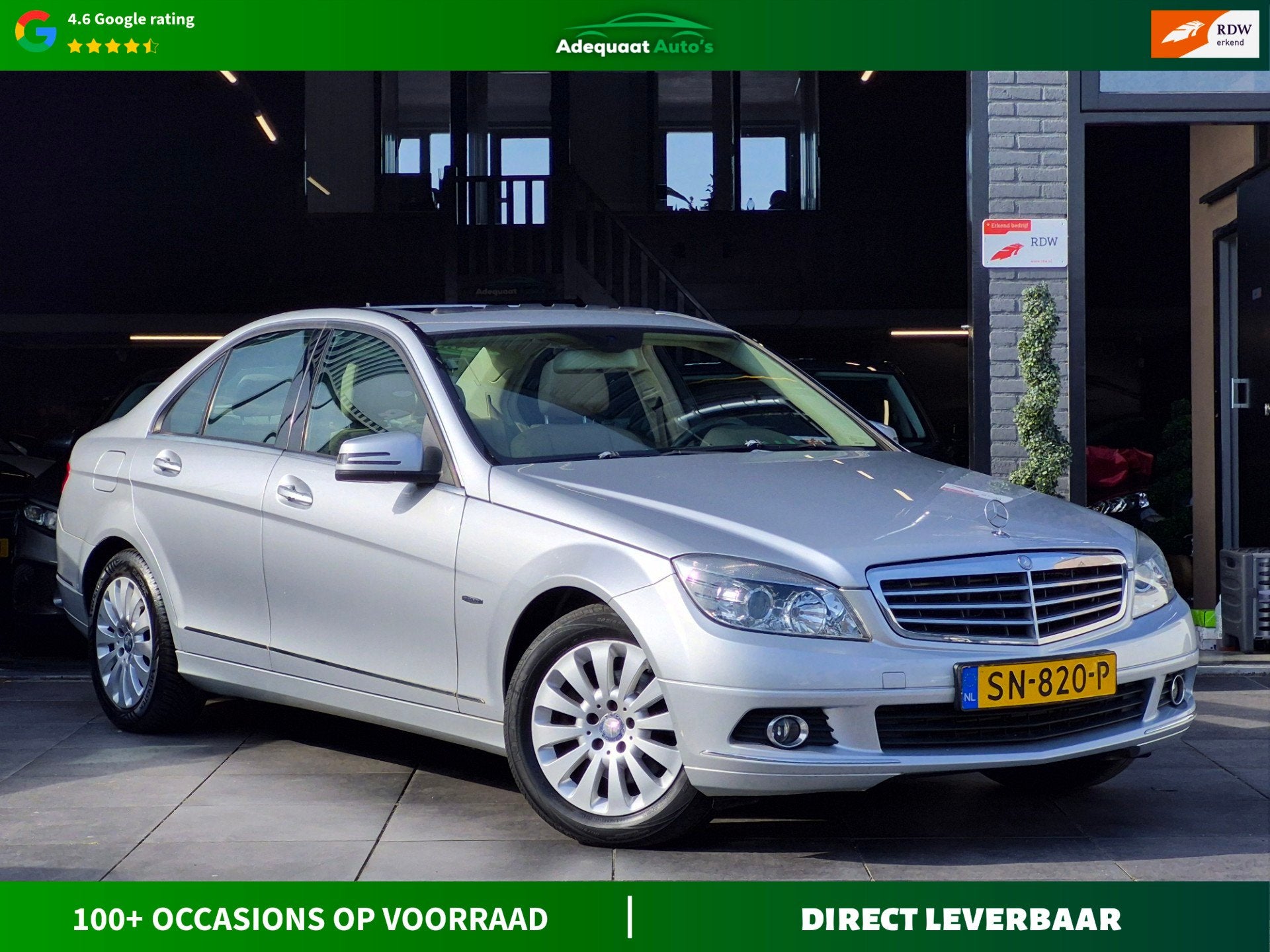 Mercedes-Benz C-klasse 200 K Business Class Automaat|Carplay, 4 cilinders, Met garantie (alle), 1796 cc, 184 pk