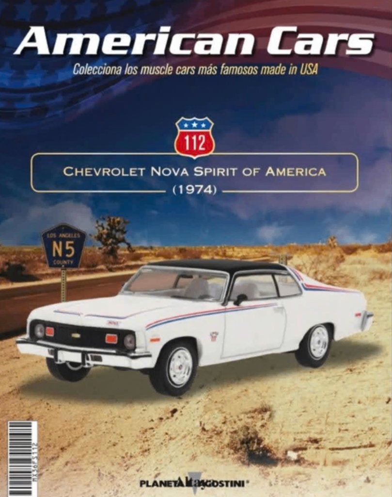 Chevrolet Nova Spirit of America 1974 1/43 American cars 112, Hobby en Vrije tijd, Modelauto's | 1:43, Verzenden, Nieuw, Auto
