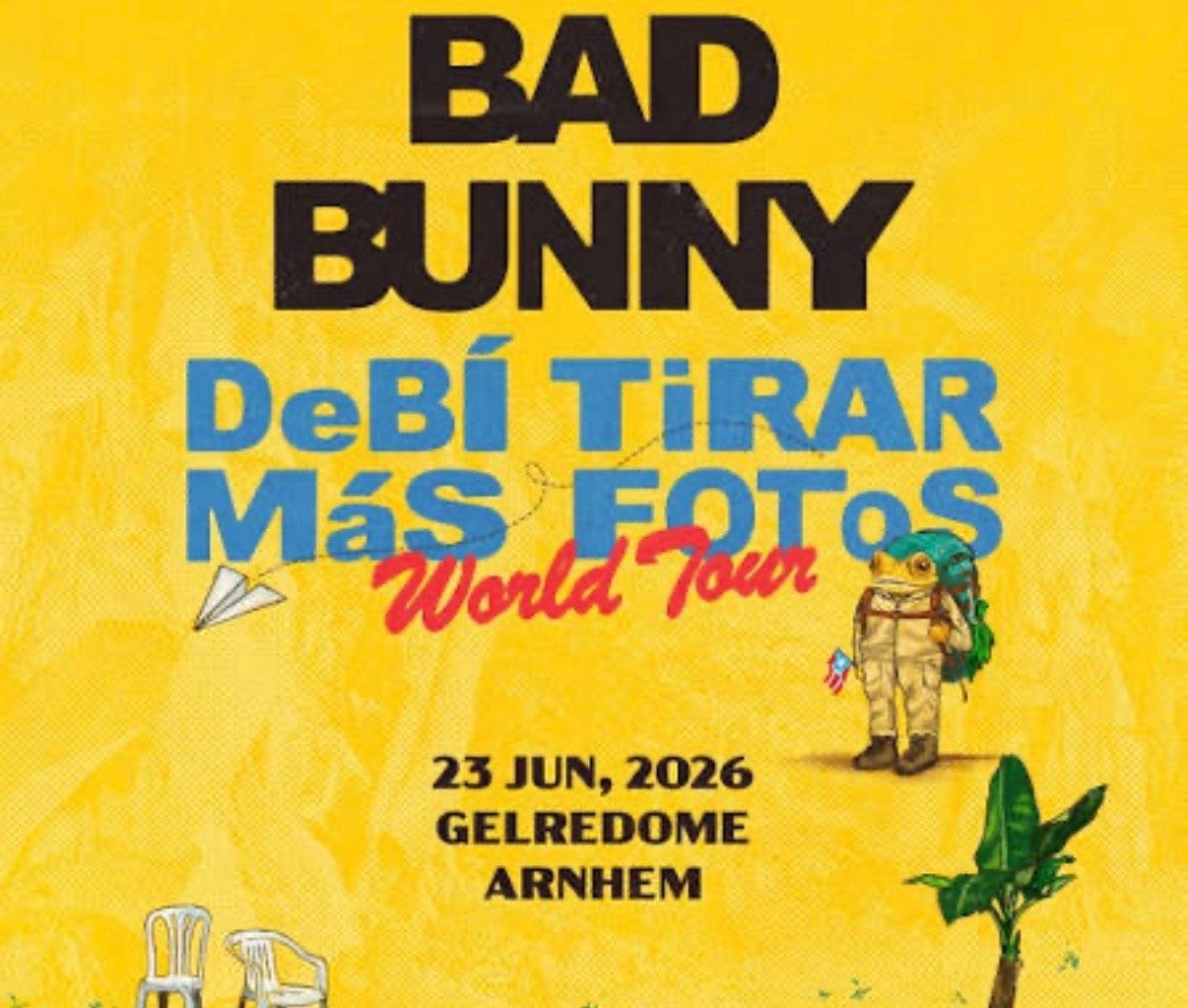 1x staandplaats BadBunny 23 Juni (Ticketmaster), Eén persoon, Juni