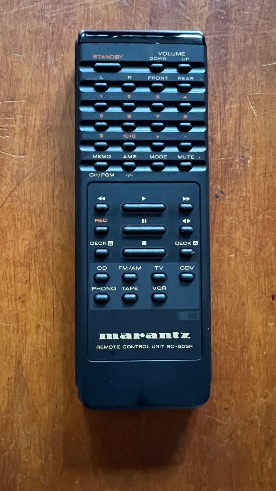 Marantz RC-60SR Afstandsbediening, Ophalen of Verzenden, Zo goed als nieuw, Origineel, Receiver of Versterker