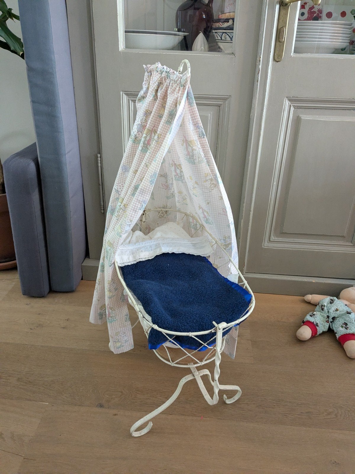 gietijzeren poppenwiegje vintage, Ophalen, Babypop