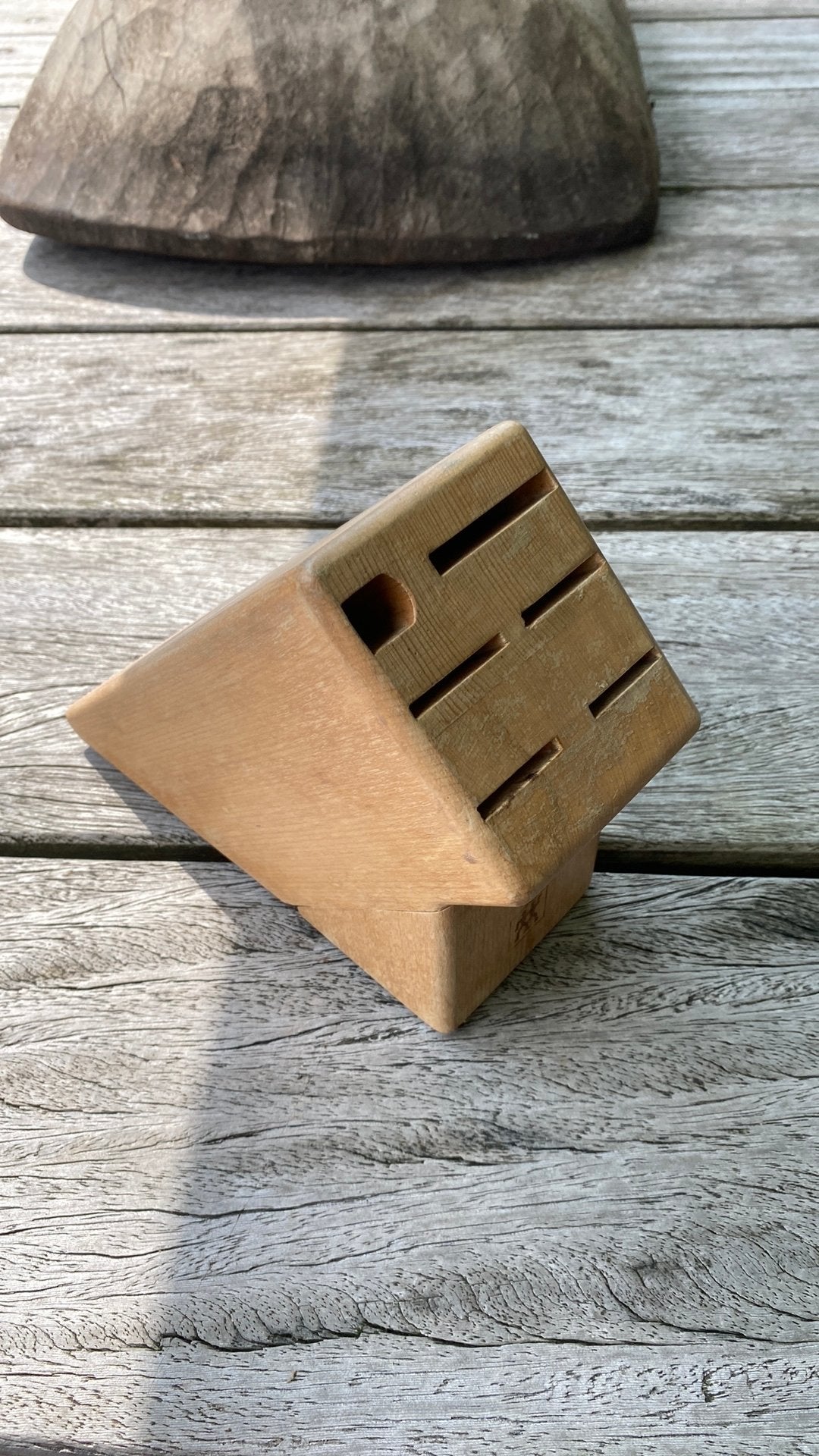 Zwilling messenblok, Ophalen of Verzenden, Gebruikt, Hout