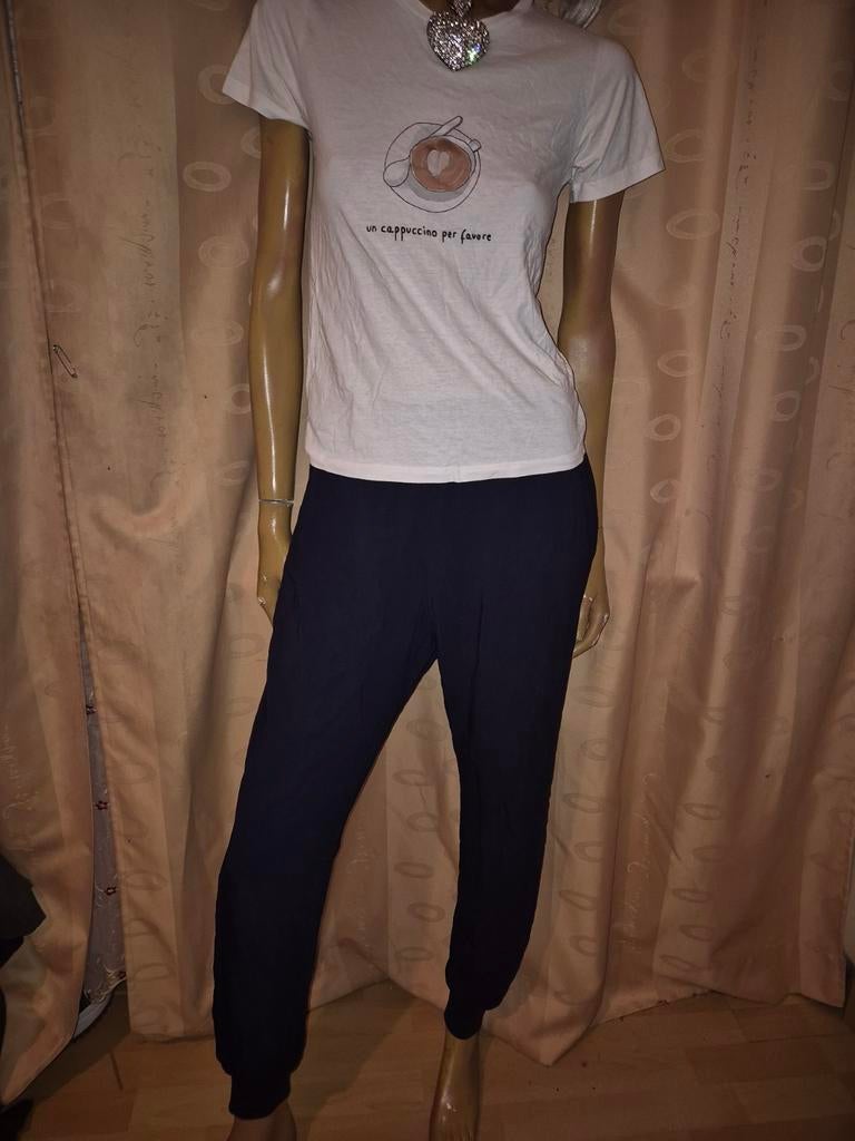 Comfortabele donkerblauwe broek van L.K. Bennett mt 38, Maat 38/40 (M), Blauw, L.K. Bennett, Ophalen of Verzenden