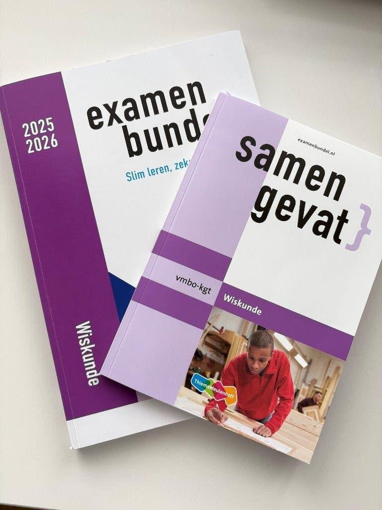 Examenbundel + samengevat vmbo-gt Wiskunde, Boeken, Schoolboeken, VMBO, Overige vakken, ThiemeMeulenhoff, Ophalen of Verzenden