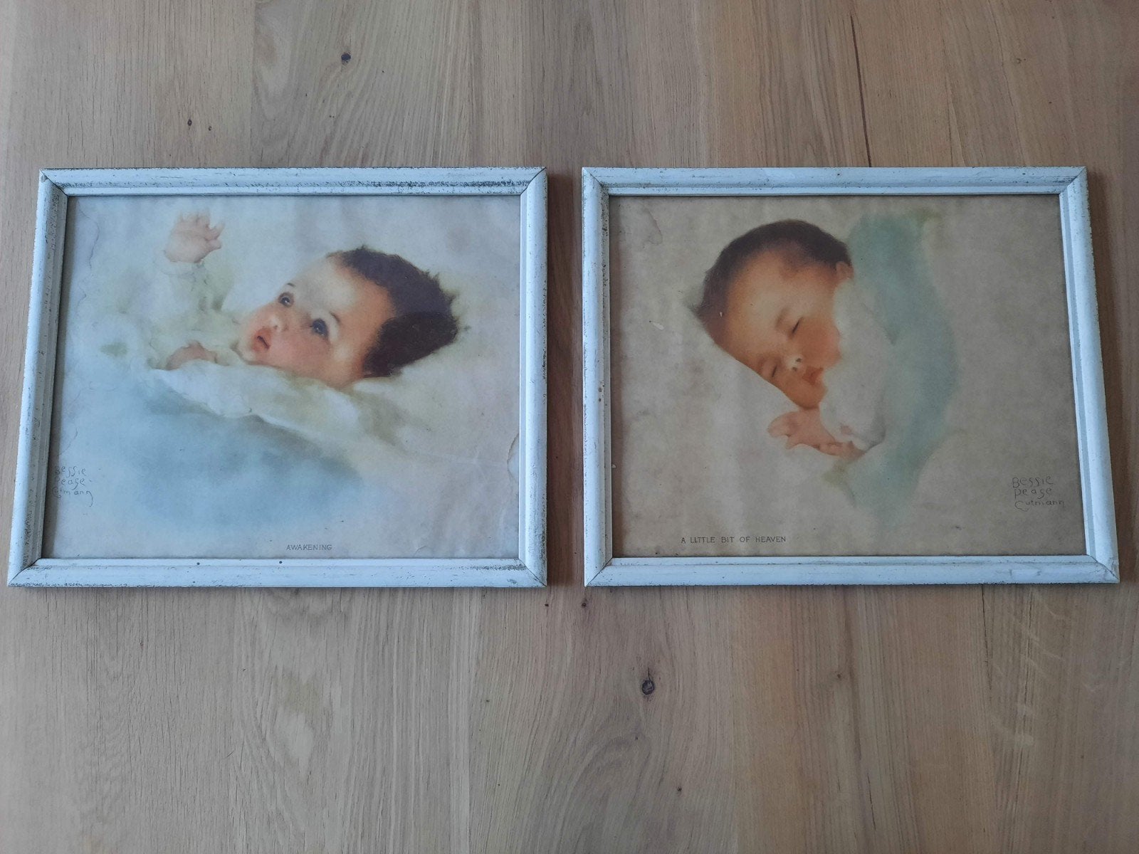 2 Schilderijen Bessie Pease Gutmann 'Awakening' & 'Heaven', Ophalen