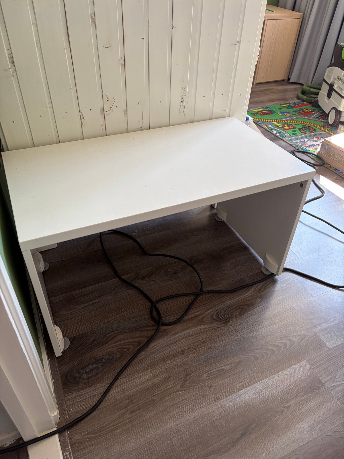 Witte multifunctionele bank/tafel, Ophalen, Minder dan 45 cm, Gebruikt, 75 cm of meer