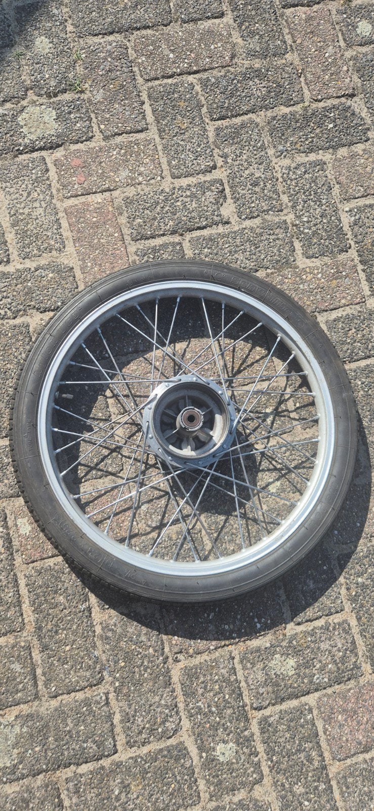 Voorwiel met band voor bromfiets zundapp 2¼-19 (232.25), Ophalen, Gebruikt, Overige typen, Schwalbe