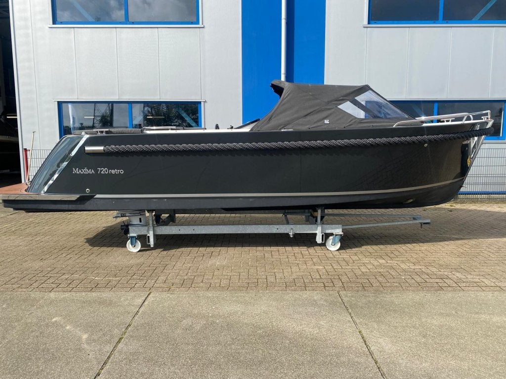 Maxima 720 MC Retro met Honda 60pk, Watersport en Boten, Sloepen, Nieuw, Overige typen, Maxima, Anker, Bilgepomp, Boegschroef