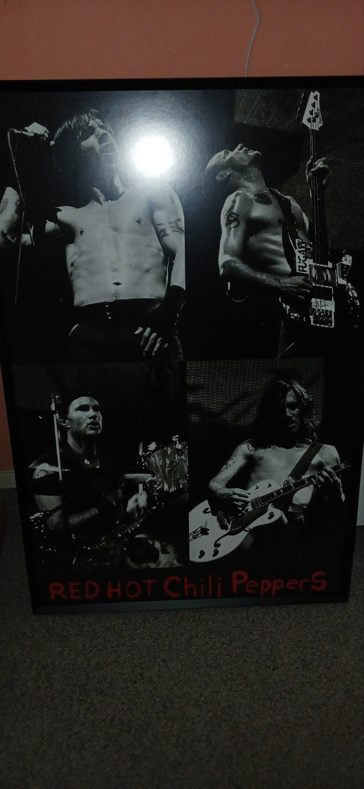 Red Hot Chili Peppers: Poster & 2 Canvas Schilderijen, Deurposter of groter, Ophalen of Verzenden, Muziek, Canvas of Doek