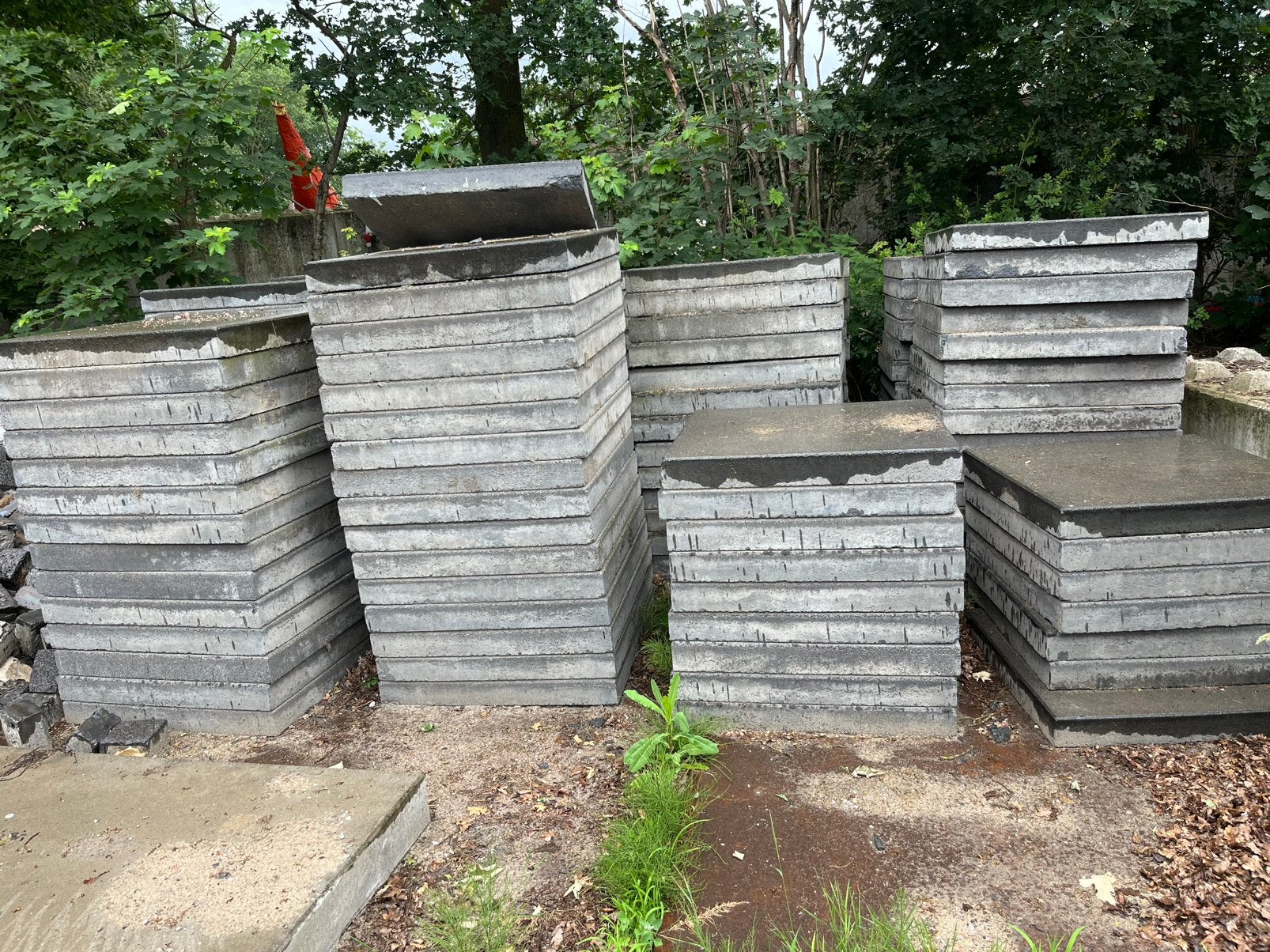Beton platen gebruikt te koop, Tuin en Terras, Tegels en Klinkers, Gebruikt, Ophalen of Verzenden, 10 m² of meer, Beton