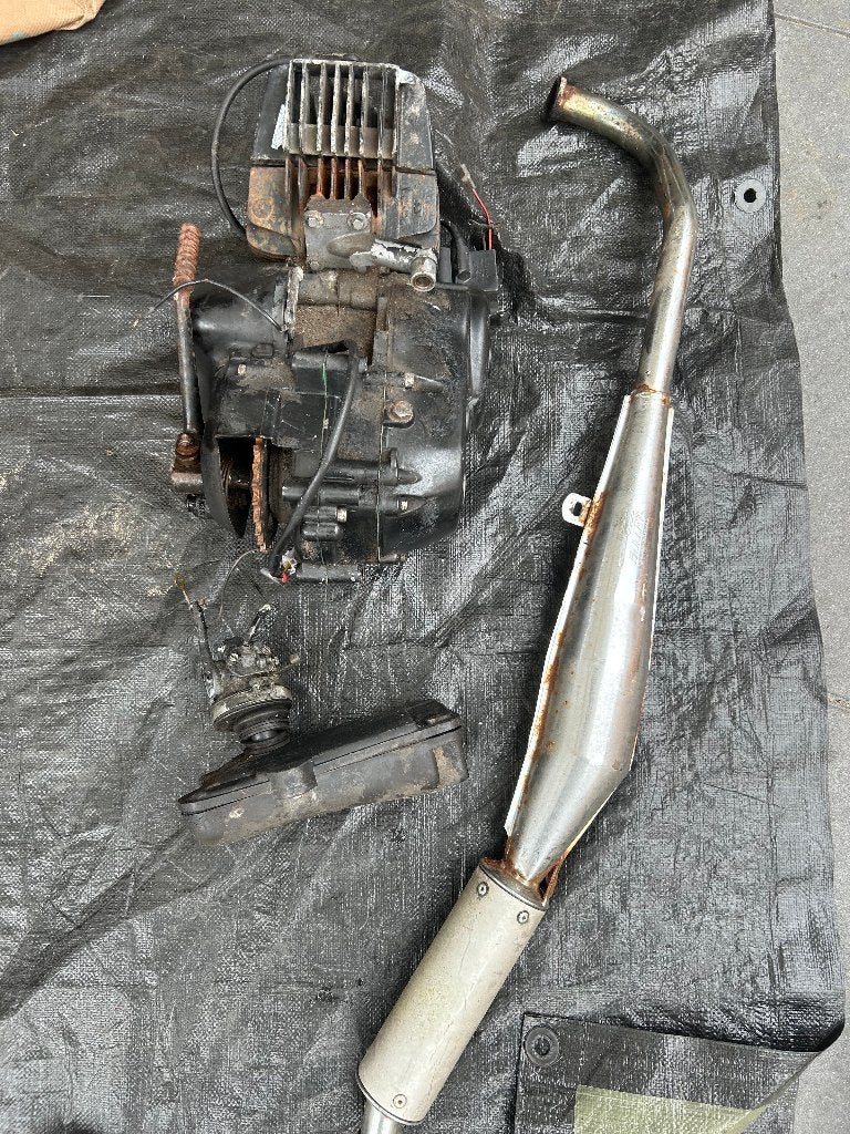 Tomos A52 Motorblok Kickstart + Tecno Bullet + Carburateur, Ophalen of Verzenden, Gebruikt, Blok, Tomos