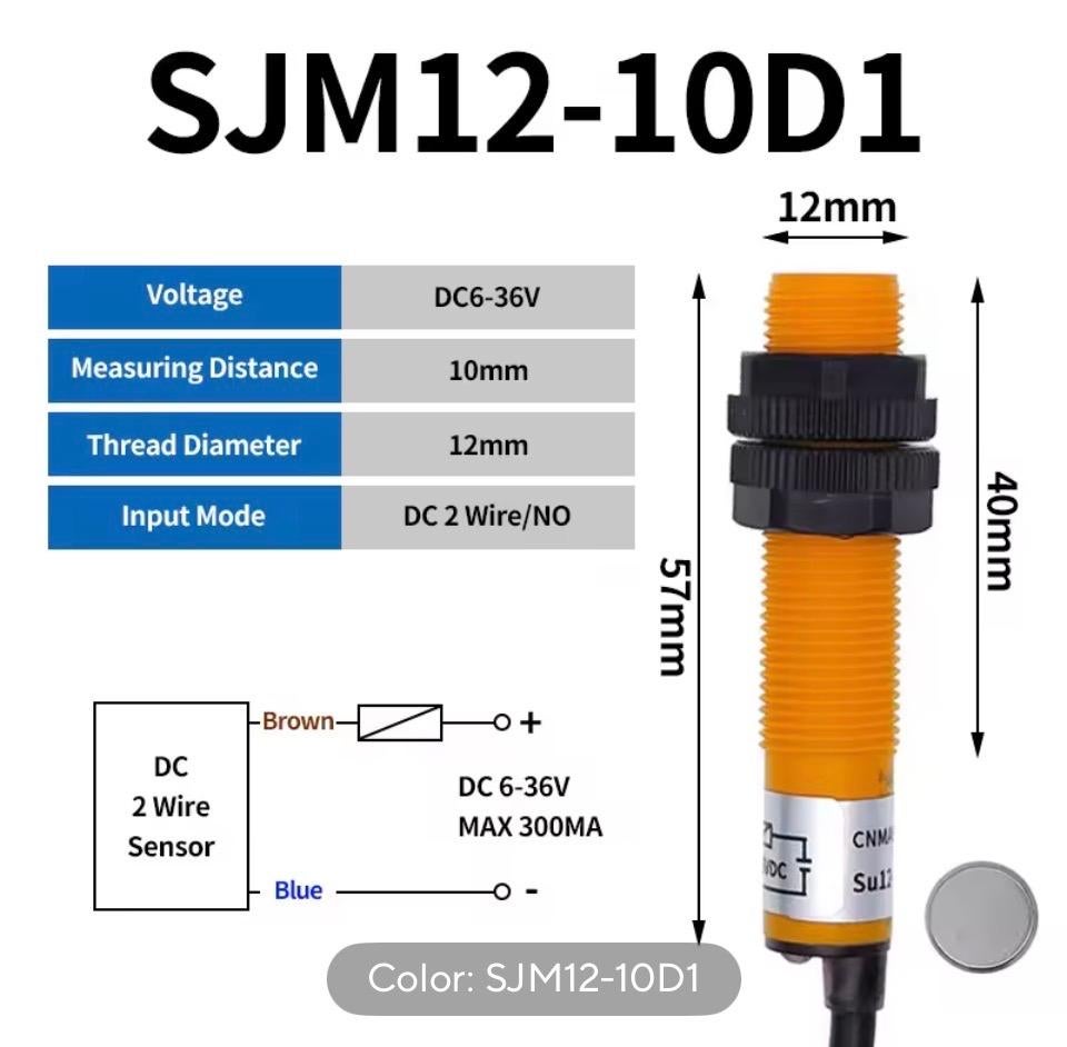 Metalen Hall Sensor Magnetische Naderingsschakelaar 6-36V, Ophalen of Verzenden, Nieuw