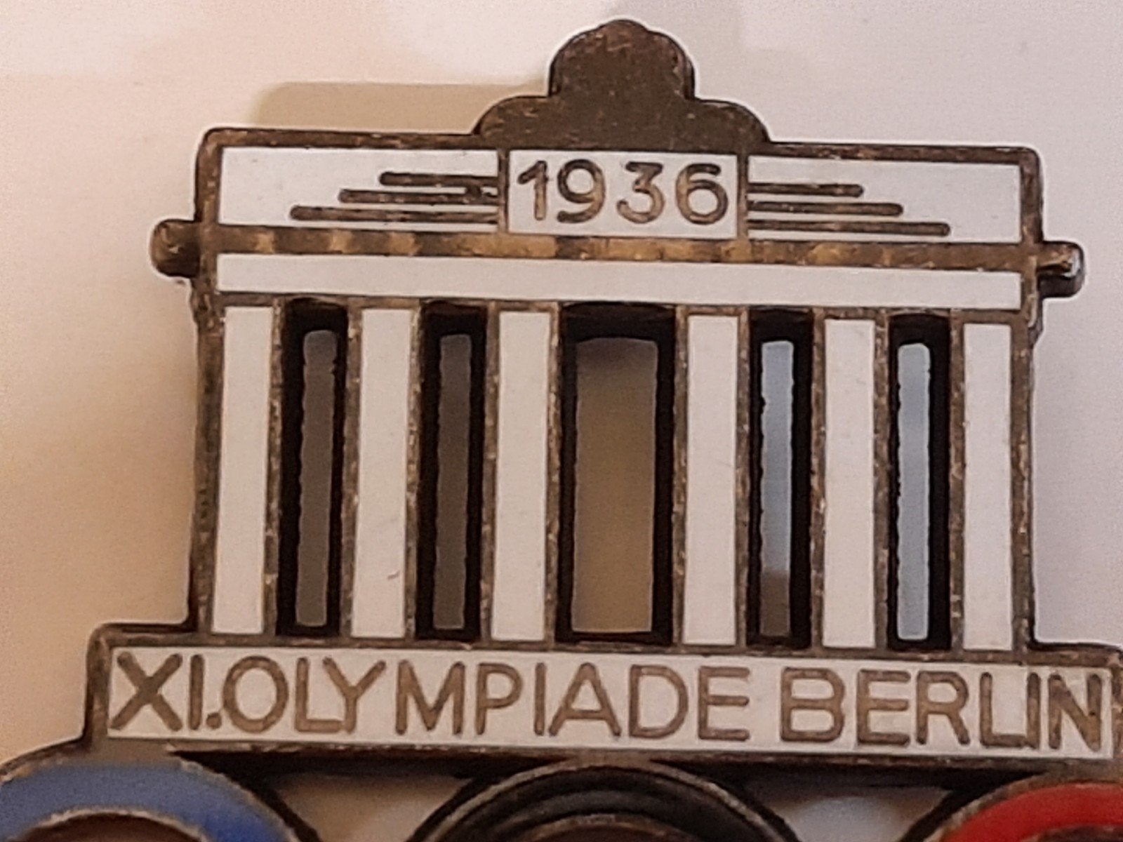 Olympische Spelen Berlijn 1936 Speldje - Zeldzaam, Verzamelen, Ophalen of Verzenden