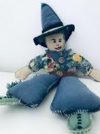oude antieke vintage cowboy Johnny - lappen pop 39 cm, Ophalen of Verzenden