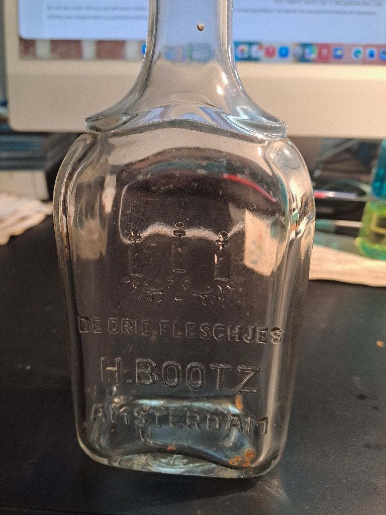 Flesje H.Bootz Amsterdam. De drie fleschjes., Verzamelen, Ophalen of Verzenden, Gebruikt, Overige typen