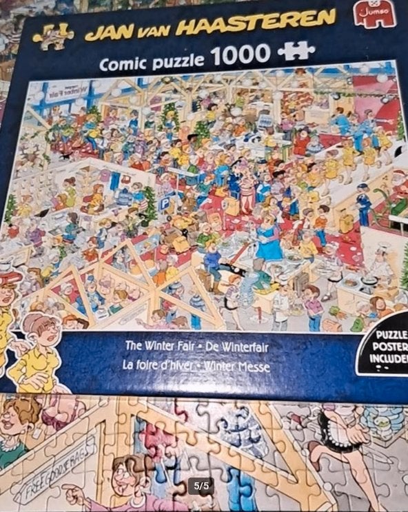 Jan van Haasteren De Winterfair, Ophalen of Verzenden, 500 t/m 1500 stukjes, Zo goed als nieuw, Legpuzzel
