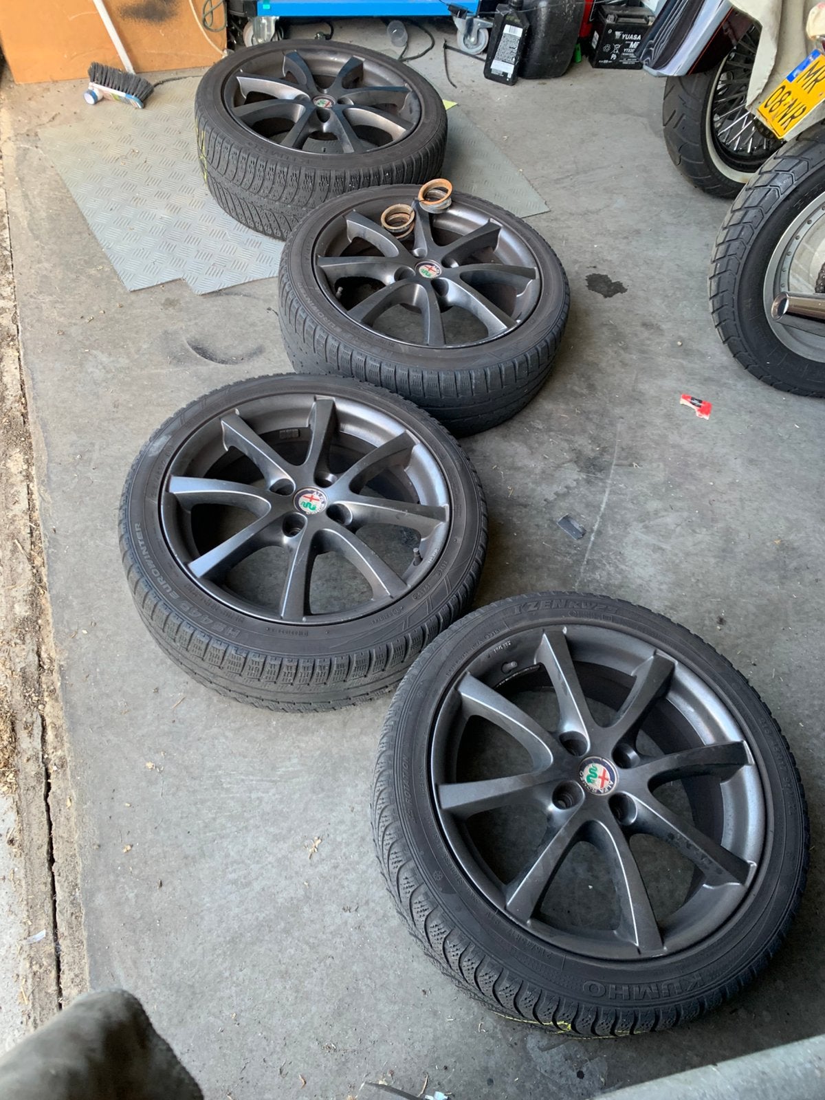17 inch Savali Alfa Romeo Mito velgen, Ophalen, Velg(en), 17 inch, Winterbanden