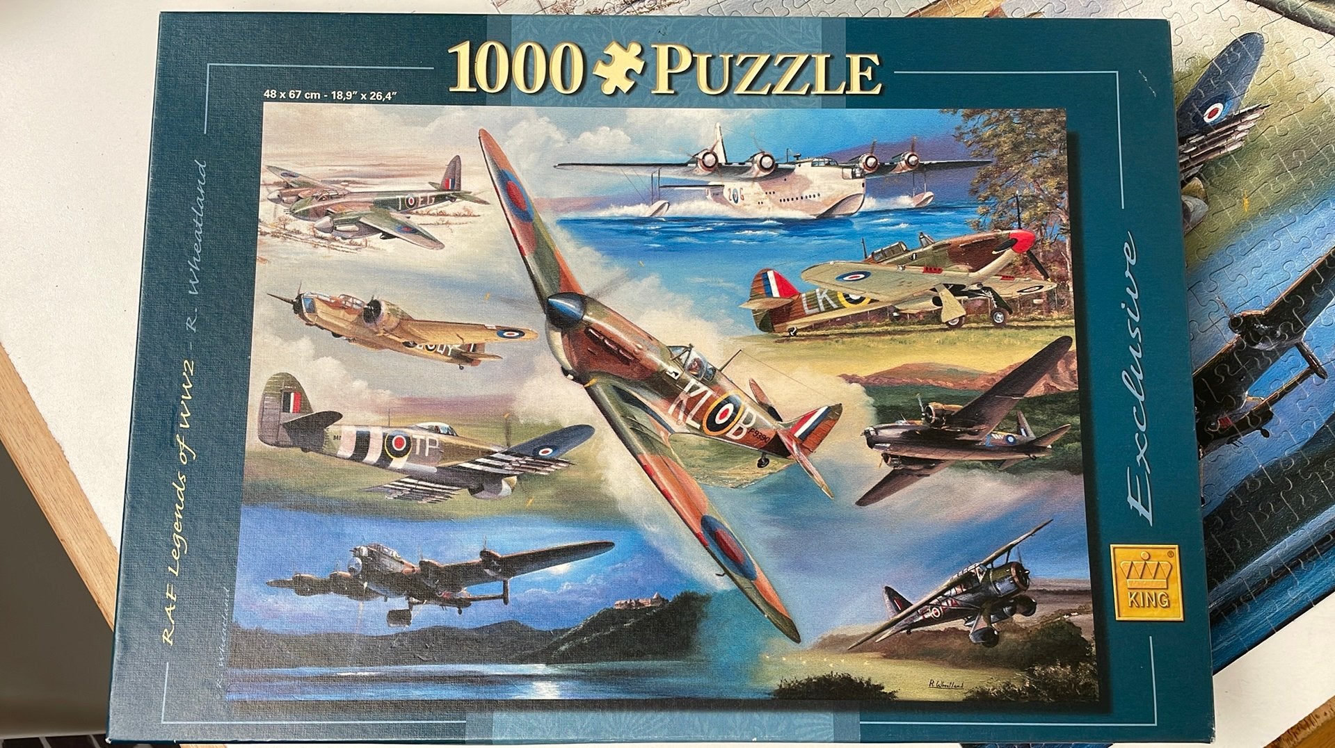 Puzzel 1000 stukjes. RAF Legends of WW2 R. Wheatland, Ophalen of Verzenden, 500 t/m 1500 stukjes, Zo goed als nieuw