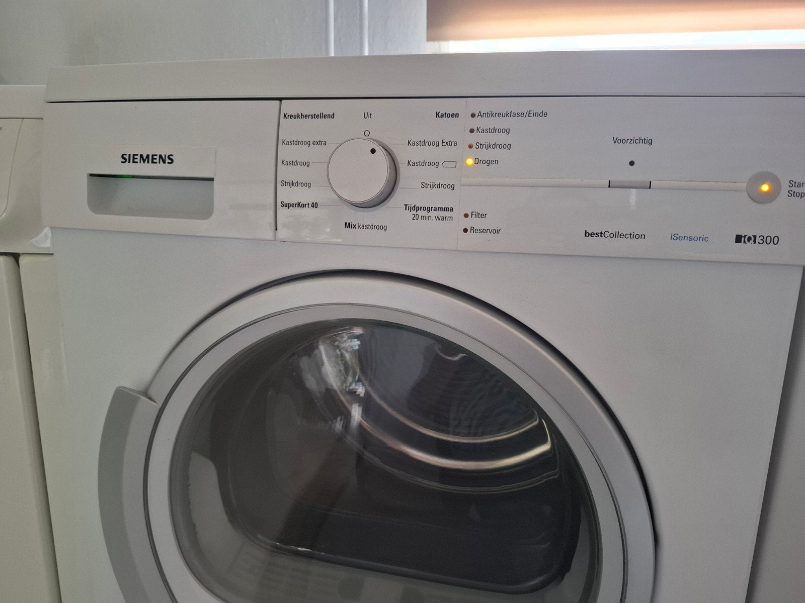 Siemens Condensdroger - BestCollection iQ300, Witgoed en Apparatuur, Ophalen, 6 tot 8 kg, Gebruikt, Voorlader