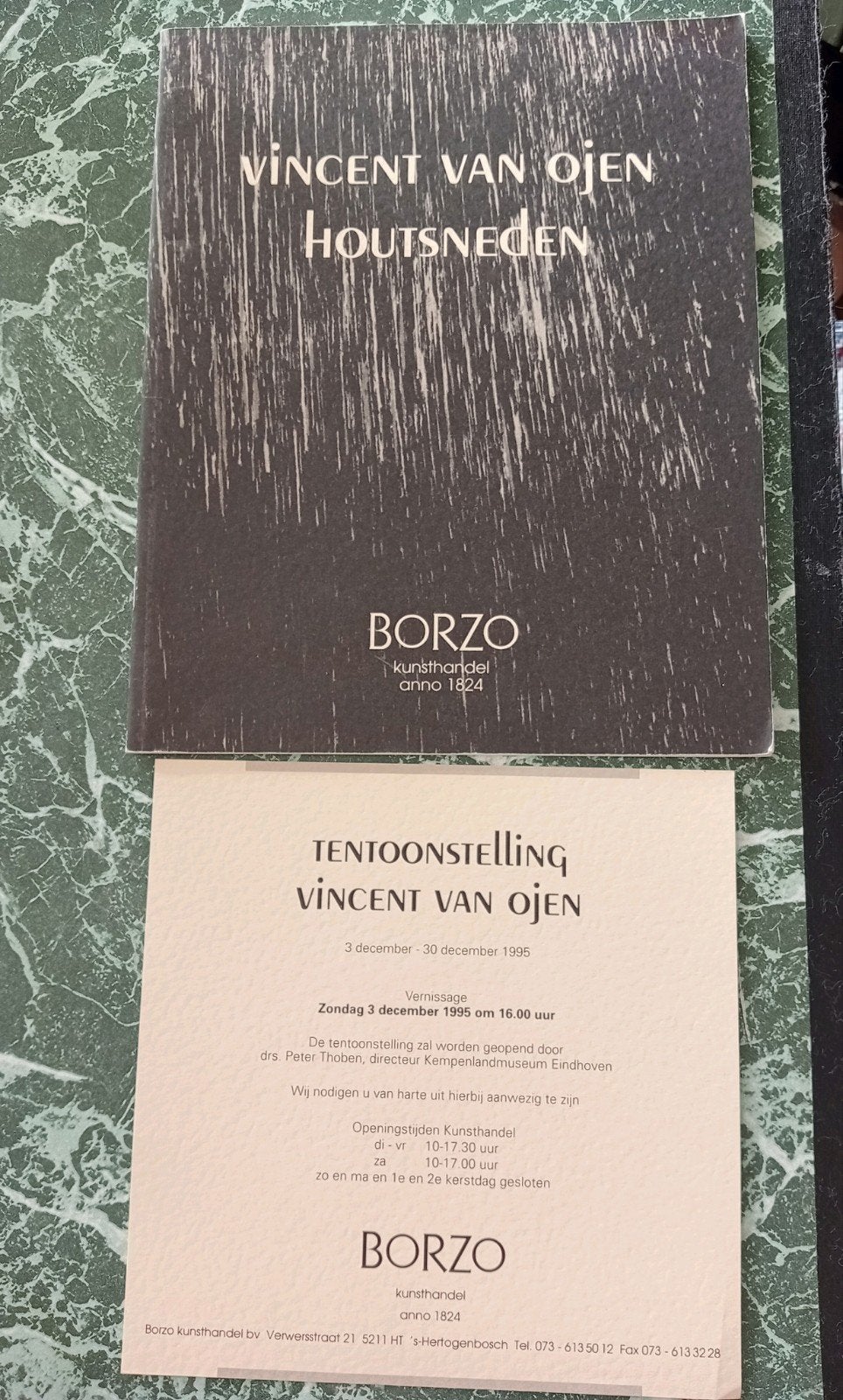 Vincent van Ojen Houtsneden Tentoonstelling + Invitatie, Ophalen of Verzenden