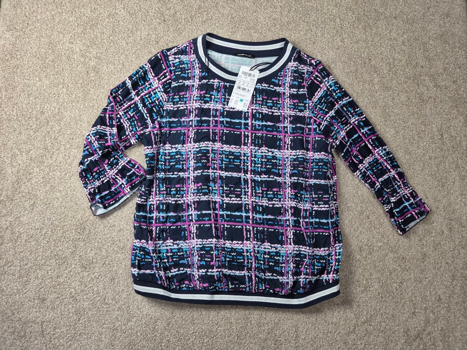Frank Walder shirt met lange mouwen, maat 44, Meerkleurig, Maat 42/44 (L), Nieuw, Ophalen of Verzenden