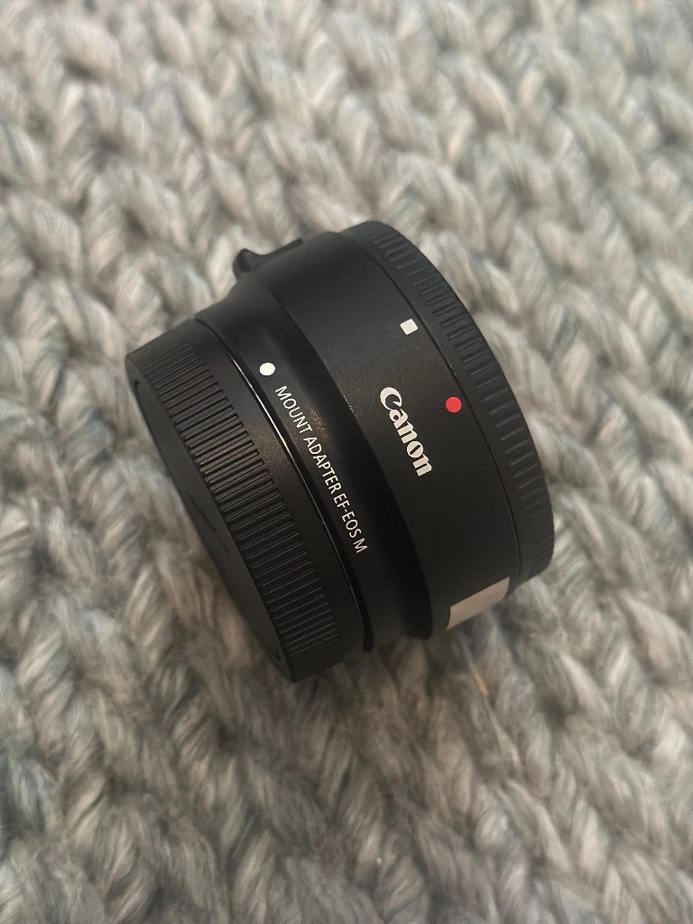 Canon EF-EOS M mount adapter-INCL Lensdoppen, Audio, Tv en Foto, Fotografie | Lenzen en Objectieven, Canon, Autofocus, Ophalen of Verzenden