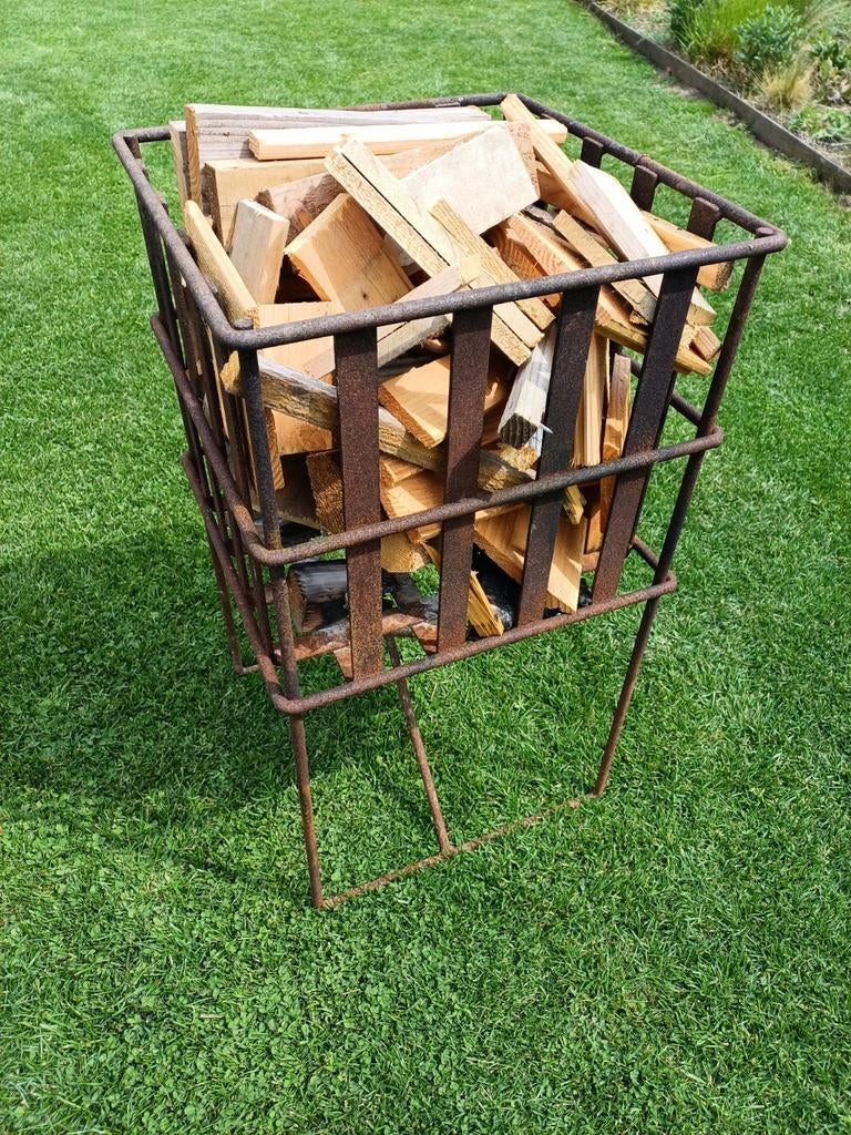 Robuuste vuurkorf van metaal, Tuin en Terras, Vuurkorven, Ophalen, Gebruikt, Vuurkorf