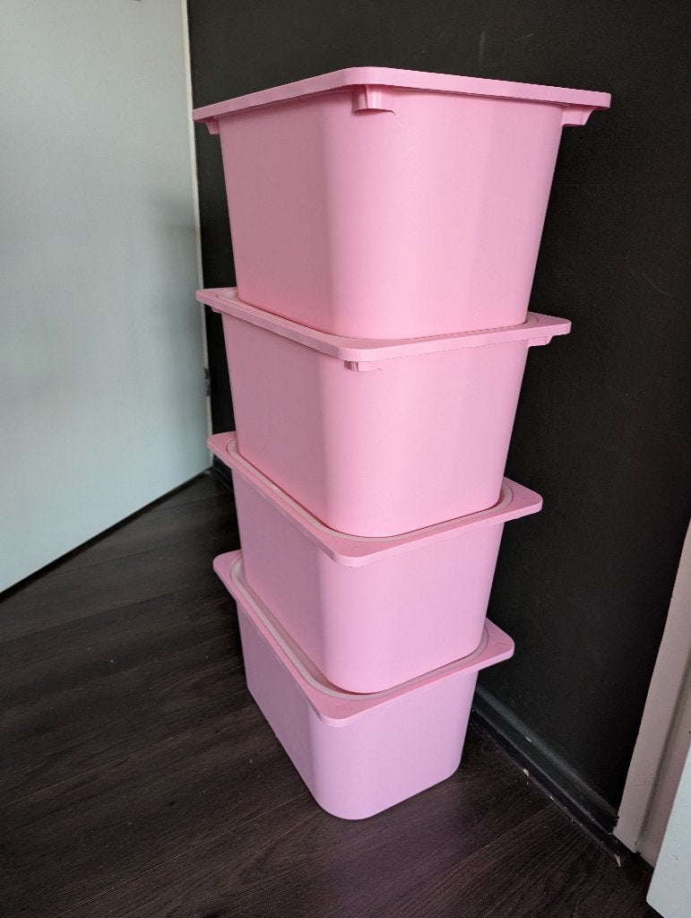 Zo goed als nieuwe Ikea Trovast kast bakken, Zo goed als nieuw, Minder dan 50 cm, Ophalen, Minder dan 90 cm