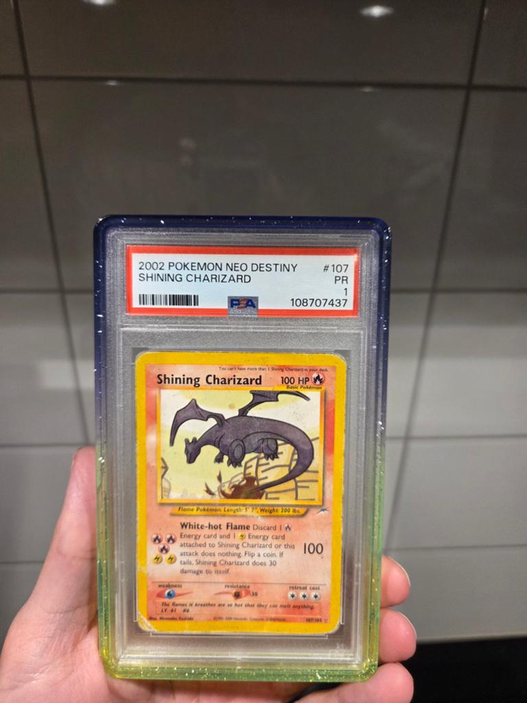 Shining Charizard PSA1, Ophalen, Gebruikt, Losse kaart, Foil