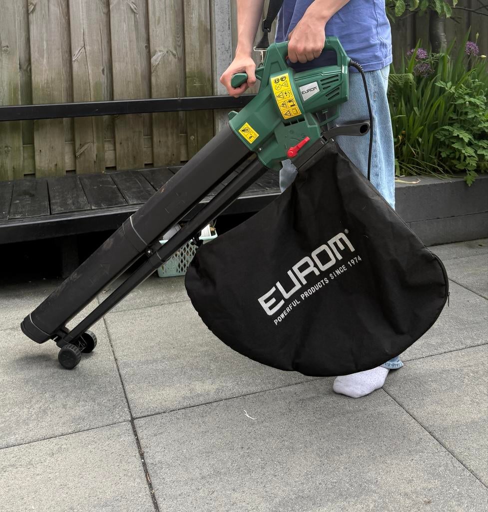 Eurom bladblazer/stofzuiger met zak, Ophalen, Zo goed als nieuw, Elektrisch