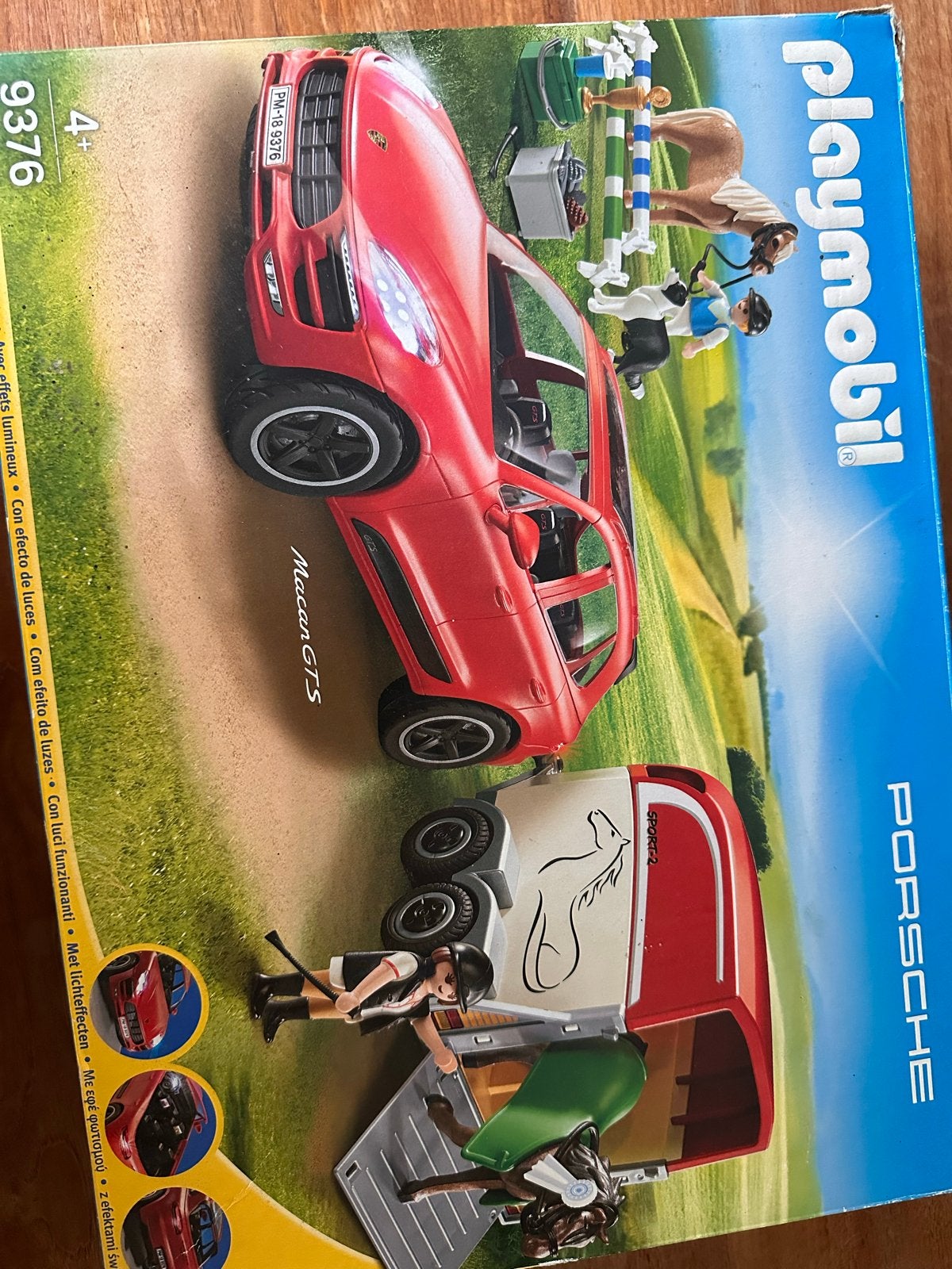 Playmobil Porsche Macan GTS met paardentrailer, Ophalen of Verzenden, Zo goed als nieuw