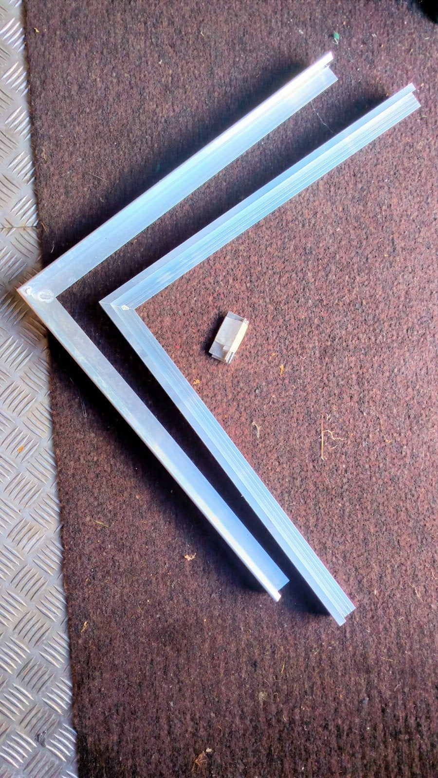 aluminium daktrim buitenhoek 2xnieuw, Zwart, Overige typen, Nieuw, Ophalen of Verzenden
