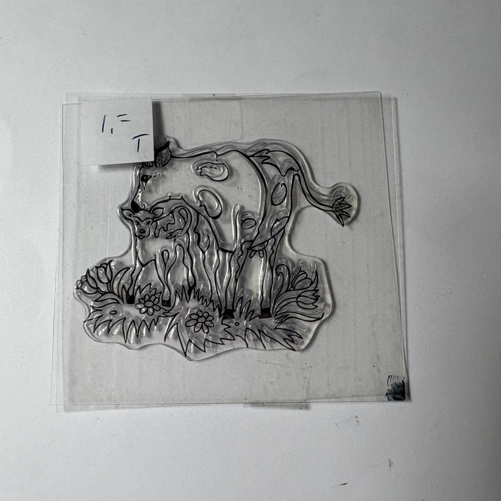 Stempel marianne design koe, Hobby en Vrije tijd, Stempelen, Ophalen of Verzenden, Zo goed als nieuw, Clearstamp