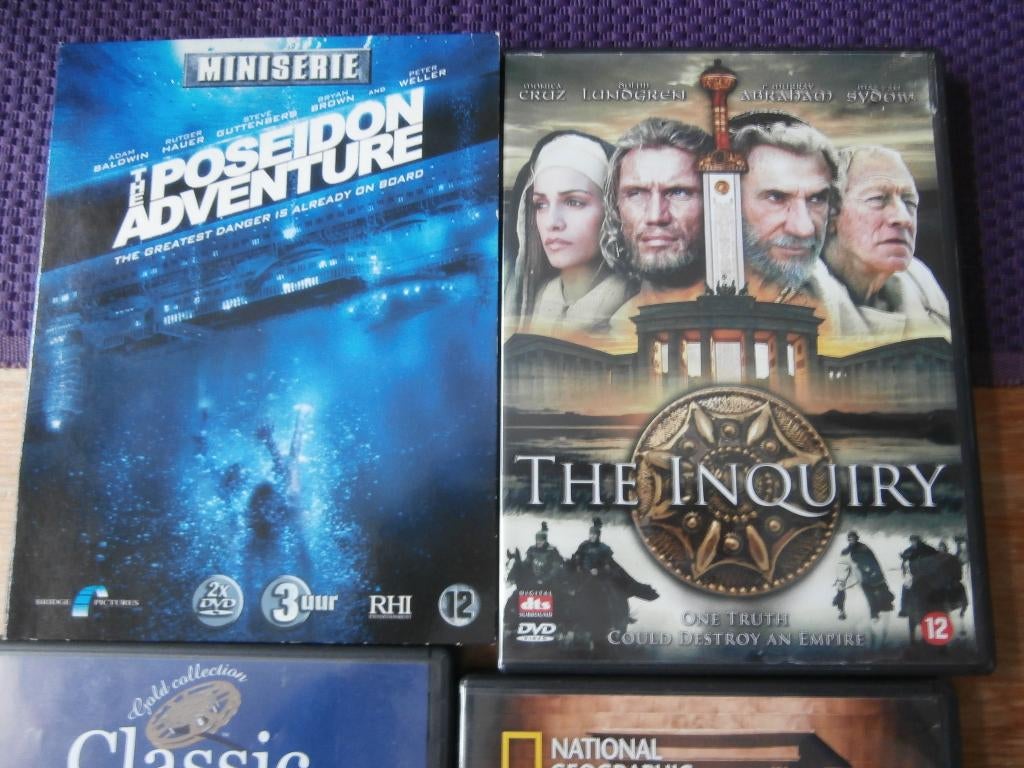 Dvd mini serie The Poseidon Adventure en The Inquiry, Alle leeftijden, Ophalen of Verzenden, Zo goed als nieuw, Drama
