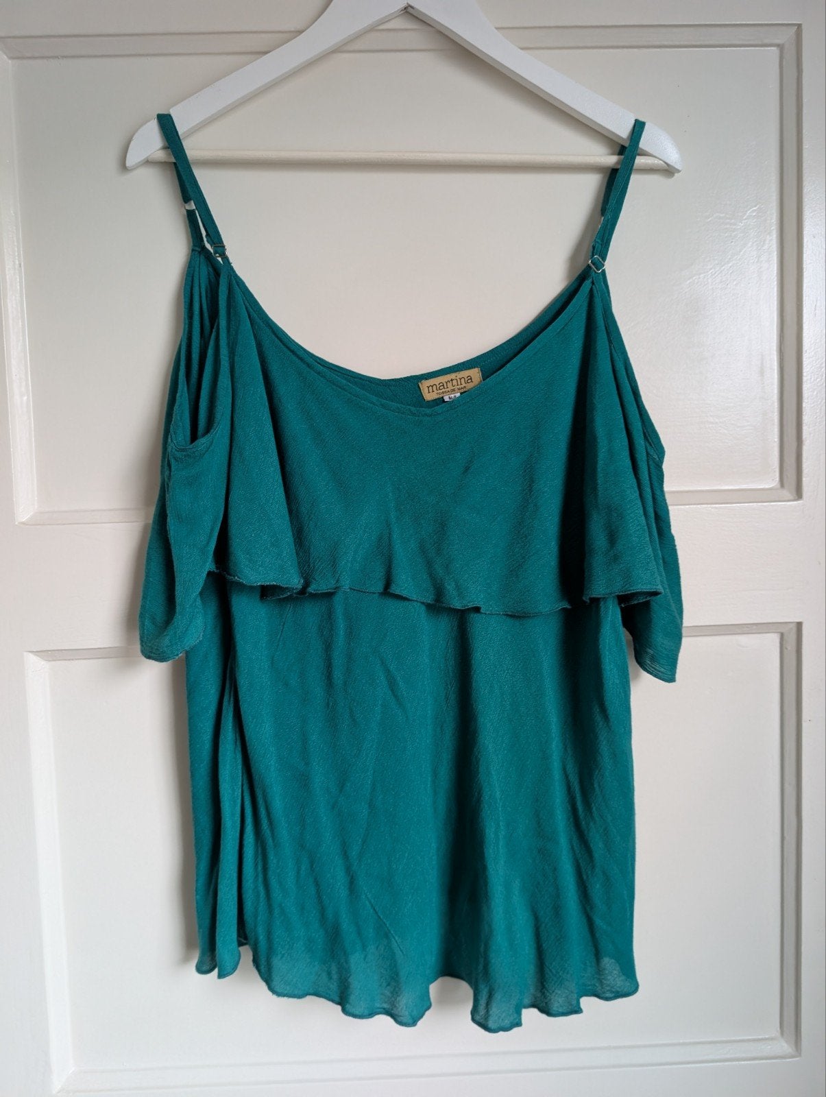 Martina Tossa de Mar Off-Shoulder Top M/L, Ophalen of Verzenden, Zo goed als nieuw, Korte mouw, Martina Tossa de Mar