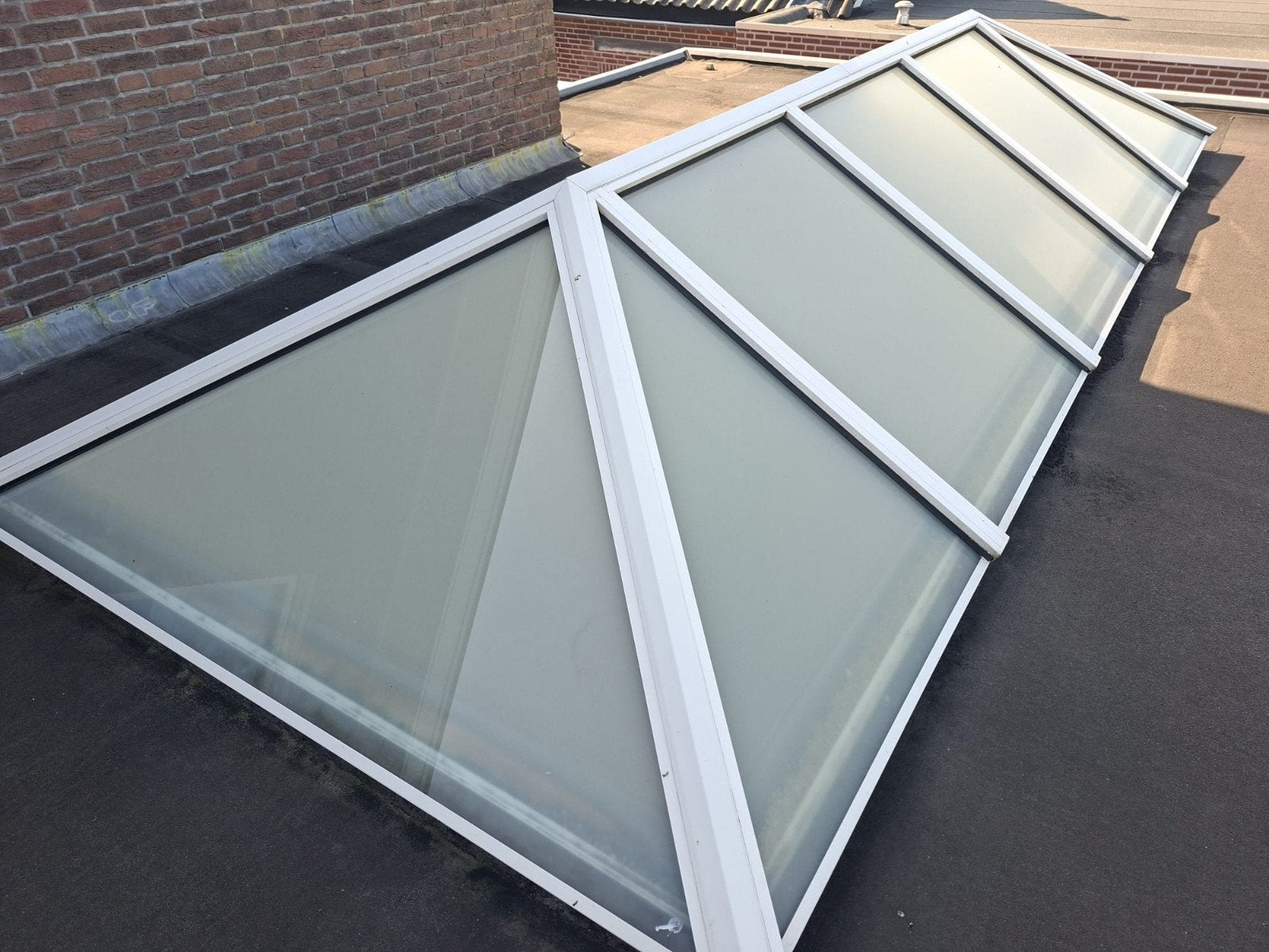 Lichtstraat aluminium, Ophalen, 160 cm of meer, Glasplaat, 160 cm of meer