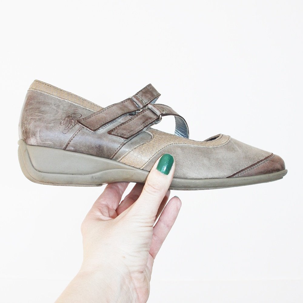 Mooie Leren Classicwalker Schoenen -s17 (Maat 41) € 30,-, Overige kleuren, Overige typen, Ophalen of Verzenden, Zo goed als nieuw