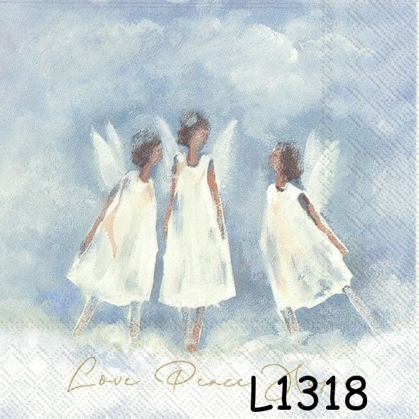 Servetten decoupage/bullet journal - angels L1318, Verzenden, Nieuw