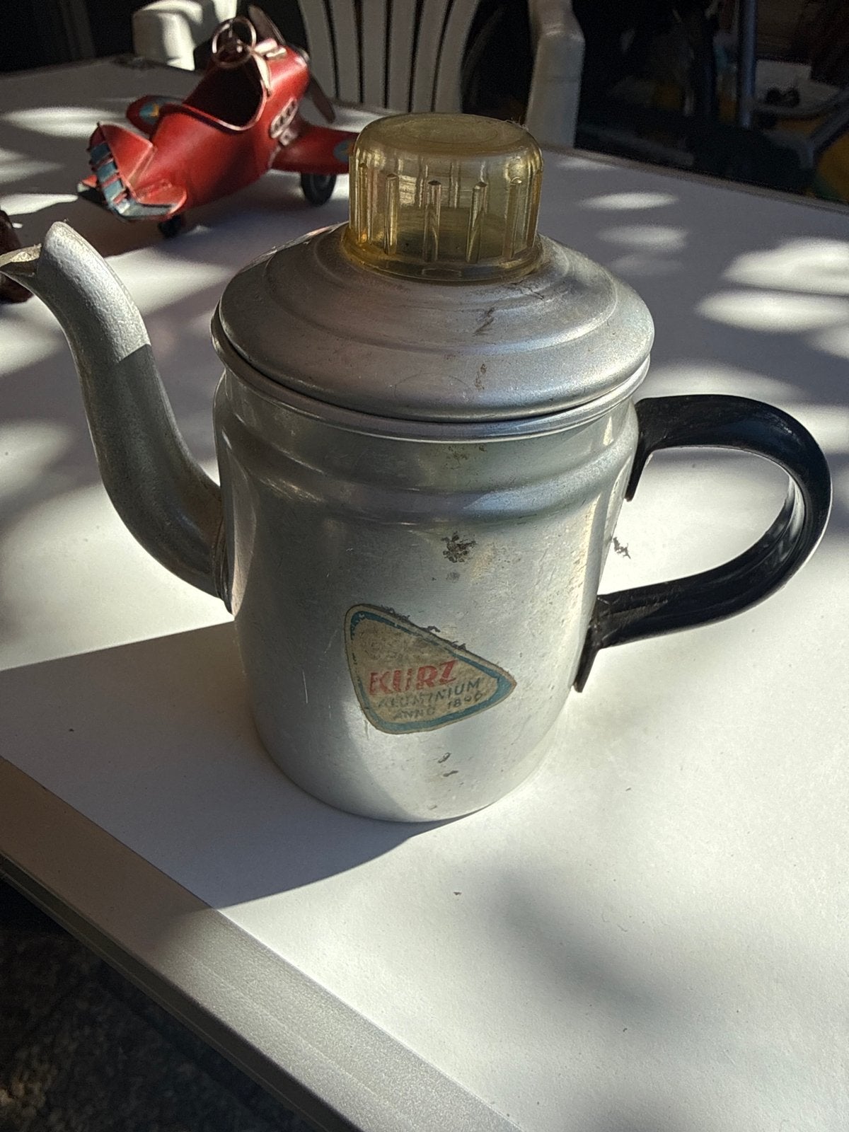 Vintage Kurz aluminium koffiepotje, Ophalen