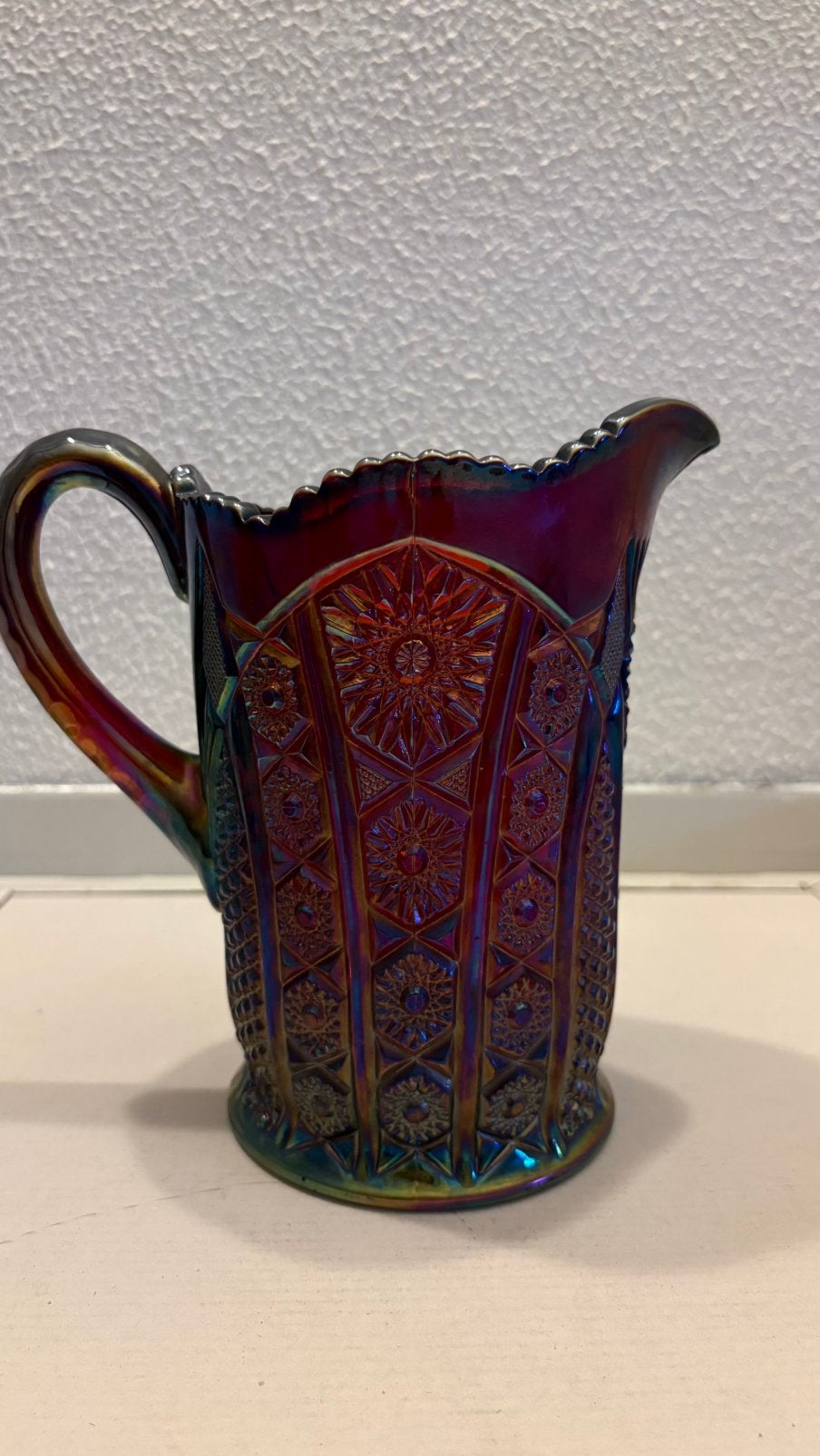 Vintage Indiana Glass "Heirloom Sunset" Carnival Glass ‘70, Ophalen of Verzenden