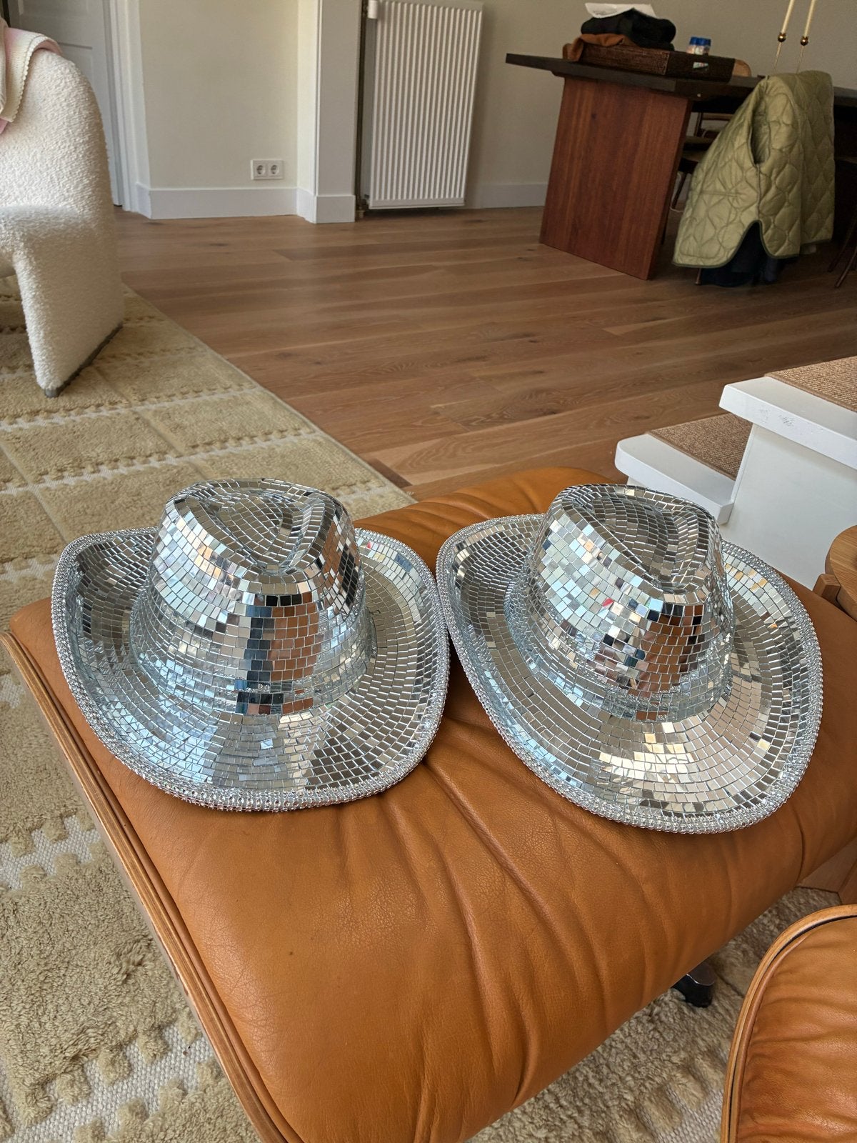 2x Disco Cowboy Hoed - Perfect voor Feestjes!, Ophalen of Verzenden, Nieuw, One size fits all, Hoed