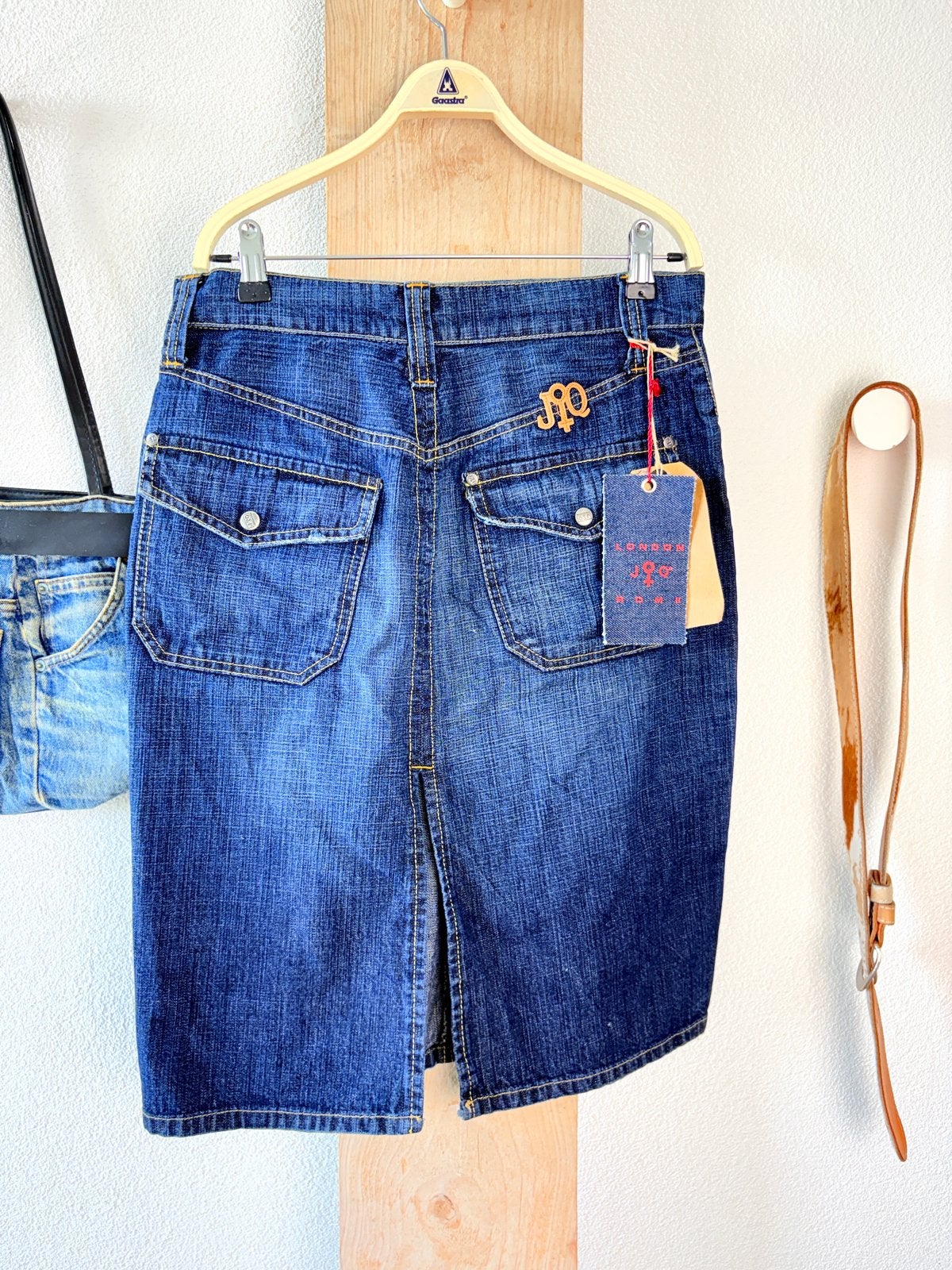 JQ Jeansrok Maat 36 - Zo goed als nieuw, Zo goed als nieuw, Maat 36 (S), Onder de knie, Verzenden