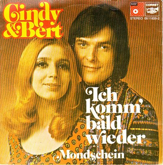 cindy & bert - ich komm bald wieder (schlager/piraat/1973), 7 inch, Single, Ophalen of Verzenden, Pop
