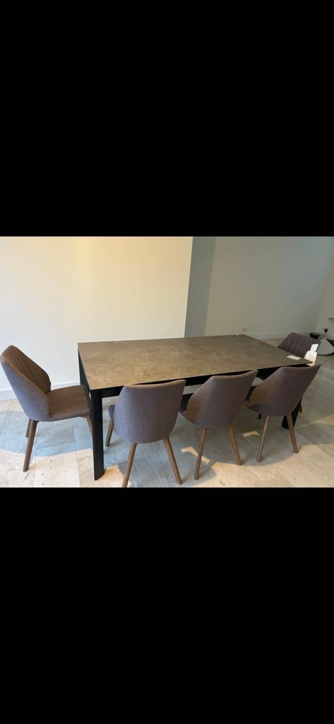GOOSSENS Design eettafel 200x100 cm/  Zo goed als nieuw, 100 tot 150 cm, Ophalen of Verzenden, Zo goed als nieuw, Vijf personen of meer