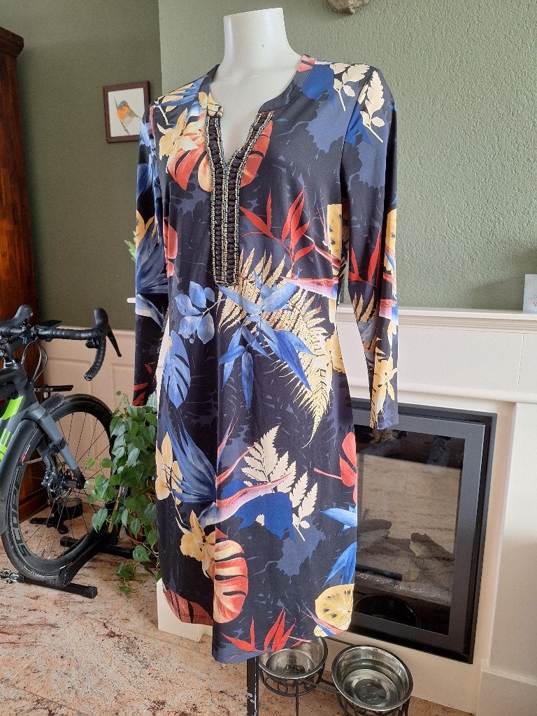 K-Design K Design prachtige jurk M 38 40, Kleding | Dames, Maat 38/40 (M), K-design, Zo goed als nieuw, Knielengte
