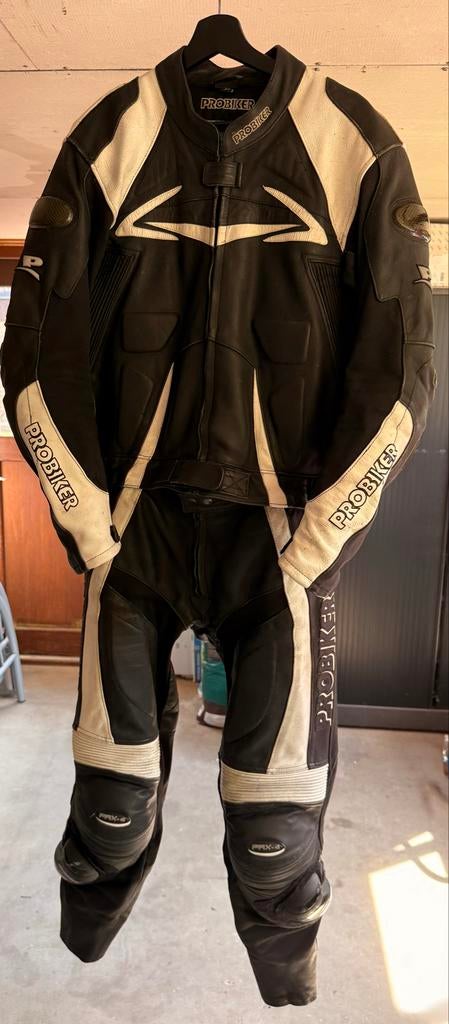 Probiker 2-delig leren race overall met gebruikerssporen, Motoren, Kleding | Motorkleding, Ophalen of Verzenden, Tweedehands, Heren